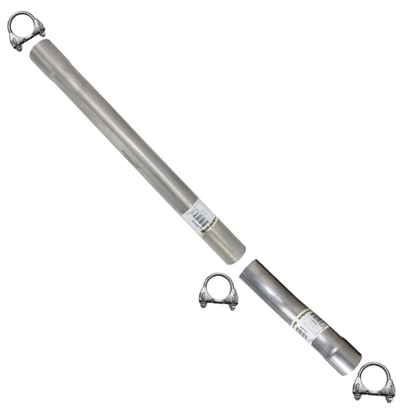 Northeastern Exhaust Extension Pipe & Intermediate Pipe Kit Fits 2004-2008 Ford F-150 4.6L & 5.4L 145" Wheelbase Only - Direct Fit Stainless Steel Exhaust System