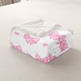 thumbnail image 4 of Erosebridal Bowknot Fleece Blanket for Teens, Princess Ribbon Sherpa Throw, Cartoon Decor, 30x40, 4 of 7