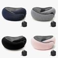 thumbnail image 4 of 2025 Memory Foam Travel Neck Pillow With Gel Center - Ultimate Comfort And Support, 4 of 5