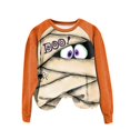 thumbnail image 4 of HCYSFG Womens Halloween Sweatshirts Mummy Casual Crewneck Long Sleeve Ribbed Drop Shoulder Relaxed Fit Pullovers Holiday Tops, 4 of 6