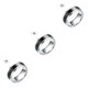 thumbnail image 3 of Qarigey Anillo de temperatura titanio acero estado de ánimo emoción sentimiento inteligente temperatura sensible anillos para Mujeres Hombres Type1 NO1, 3 of 6