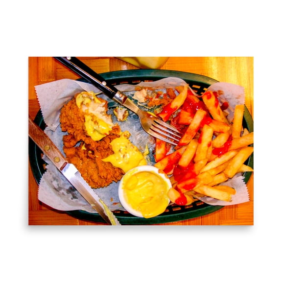 Rocket Prints Fish And Chips Liz Lemon Office Poster, 9 x 12