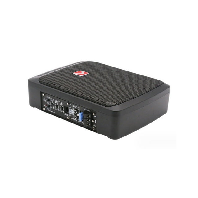 Royalbelle Car Audio Active Subwoofer High-Power 20~160Hz Frequency Ultra Slim Under-Seat Powered Subwoofer 12V Universal Compact Active Subwoofer System Horn