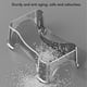 thumbnail image 4 of Taburete para pasteles con caca en cuclillas, taburete de baño portátil compacto y resistente de mascota con fondo fondo fácil de usar, escalón antideslizante para caca para, 4 of 7