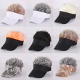 thumbnail image 2 of Gorra de béisbol con peluca para hombre y mujer, gorro de hip hop con visera, Primavera, otoño e invierno, frío y cálido, S66, 2022 Fivean unisex, 2 of 2