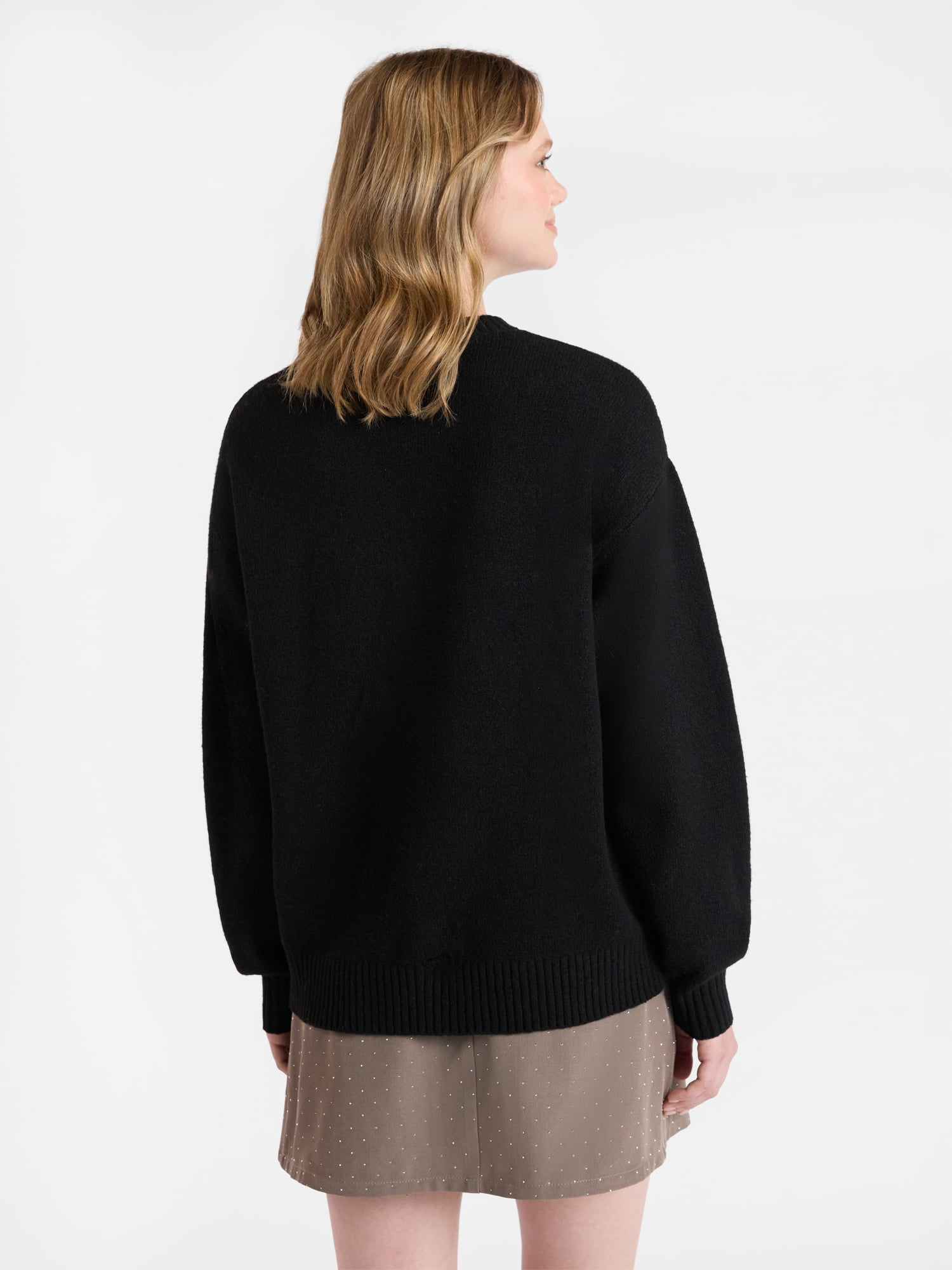 新品未開封S ENNOYMERINO WOOL SWEATER (BLACK) No Boundaries Fashion Icon Sweater, Midweight, Women's - Walmart.com