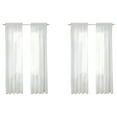 thumbnail image 1 of 2X Cortinas Transparentes Blancas para Ventana 108 Pulgadas de 2 Paneles Cortinas Blancas Transparentes Cortinas Transparentes Panel Básico de Bolsillo de Varilla, 1 of 5