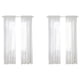 thumbnail image 1 of 2X Cortinas Transparentes Blancas para Ventana 108 Pulgadas de 2 Paneles Cortinas Blancas Transparentes Cortinas Transparentes Panel Básico de Bolsillo de Varilla, 1 of 5