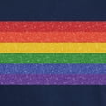 thumbnail image 3 of CafePress - Glitter Rainbow Pride Flag Dark T Shirt - Men's Classic Graphic Cotton T-Shirt, 3 of 4
