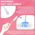 thumbnail image 4 of (30-Pack) Calvana White Absorbing Sponge, Awkward Essentials, Soft and Comfortable Design, Long Handle Easy Grip, Individually Packaged, 4 of 7