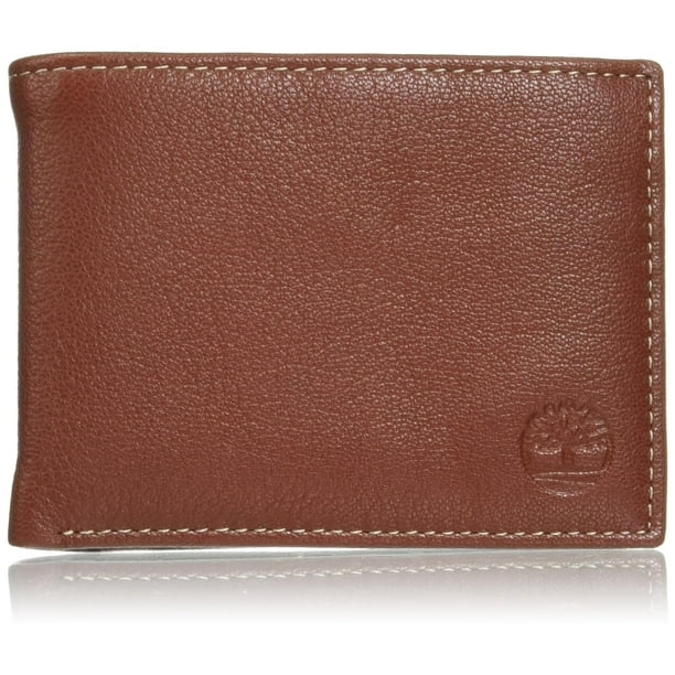 Funda de piel para hombre Wallet Timberland con RFID, color marrón