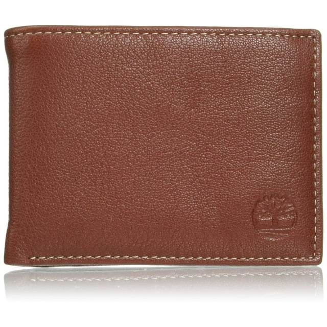 Funda de piel para hombre Wallet Timberland con RFID, color marrón