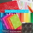thumbnail image 5 of BAZIC Manila File Folder 1/3 Cut Letter Size, Paisley Assorted Color, 18 Count, 5 of 5