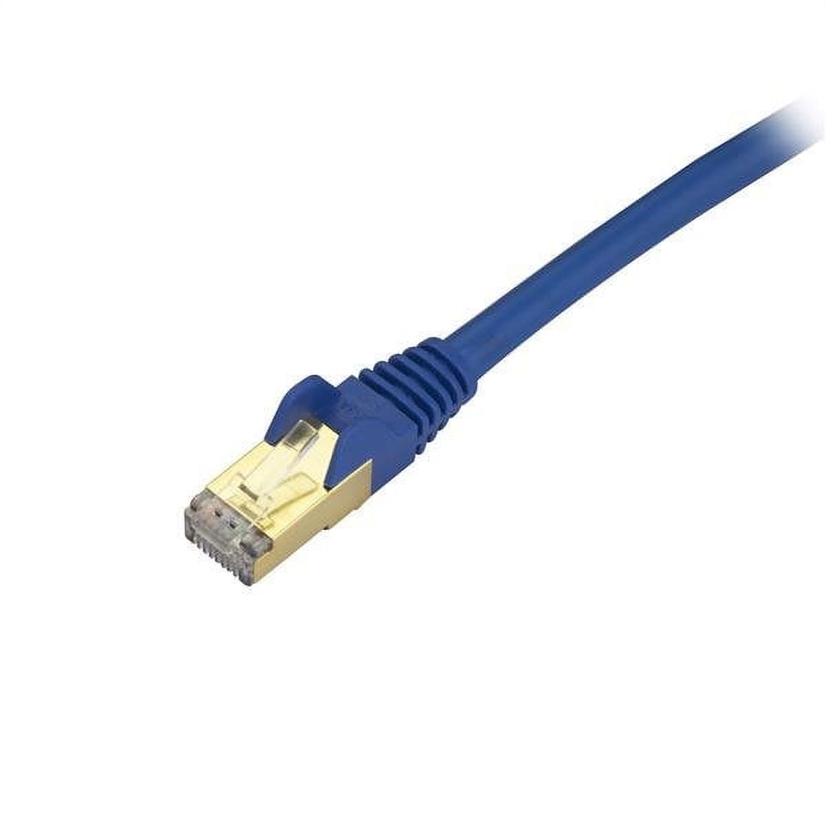 StarTech 6ft CAT6a Ethernet Cable - 10 Gigabit Shielded Snagless RJ45 100W PoE Patch Cord - 10GbE STP Network Cable with Strain Relief - Blue - UL, TIA (C6ASPAT6BL)