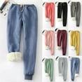 thumbnail image 2 of Mepaouo Women's Fleece Lined Sweatpants Comfy Long Johns Thermal Base Layer Loose Trousers, 2 of 4