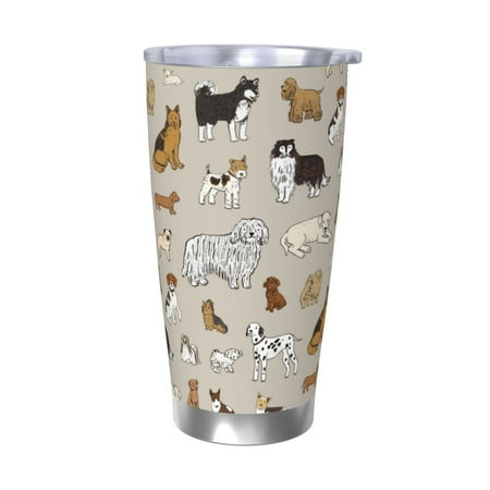 

Matuu Dog Animal for 20oz Durable Thermal Cups Keep Drinks Cold and Hot Insulated Car Mug with Lid-Without Straw