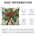 thumbnail image 5 of Qinduosi Merry Christmas Tree Decorative Throw Pillow Covers Set of , Xmas Joy Snowflakes Green Outdoor Pillowcase, Winter Holiday Farmhouse Cushion Case Home Decor, 5 of 5