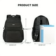 thumbnail image 3 of Men's Nylon Backpack Simple Large Capacity Computer Travel Backpack Schoolbag For College High School Junior High School Students, 3 of 5