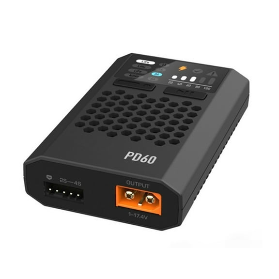 PD60 Quick Charger 60W 6A Type-C Input Battery Balance FPV Charger for 1-4S Lipo Battery RC Drone Quadcopter Multirotor TAPDRA Spare Part