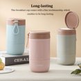 thumbnail image 4 of facefd Breakfast Cup Coffee Mug Milk Jar Long-lasting Rustproof Flask Multicolored Household Accessories Water Container Light Green Light Pink/680ML, 4 of 6