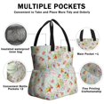 thumbnail image 3 of Pioneer Flower Floral Print Pattern Drawstring Lunch Bag Women - Drawstring Lunch Bag Insulated for Work Office - Stain-Resistant Large Lunchbags for Women with Multi-Pockets, 3 of 6