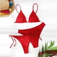 thumbnail image 2 of HAPIMO Women's Bikini Set For Beach Vacation And Pool Days Ideal For Summer Water Activities Comfortable For All Style Red L, 2 of 5