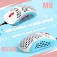 thumbnail image 2 of M8 Ultralight Wired Gaming Mouse, Lightweight Honeycomb Shell, 6 RGB Breathing Backlit Mice, 6 Adjustable DPI 6400, USB Optical Model Aerox Mice for Win10/XP/Xbox/PS4/PS5/Mac/HP/Acer, 2 of 5