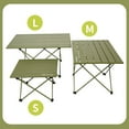 thumbnail image 4 of Amdohai Table Pliante Portable Extérieure en Alliage d'Aluminium Table de Pique-Nique Table de Camping Vert Armée, 4 of 7