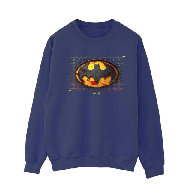DC Comics Chandail en Molleton Rouge Éclaboussures Batman pour Femmes