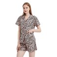 thumbnail image 3 of GLOBAL Womens Pajama Set Short Sleeve PJs for Women cotton Pajamas Summer Sleepwear, 2-Piece, Sizes S to 3X, 3 of 6