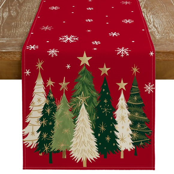 Camino de mesa GEEORY Christmas GT150-120 33 x 305 cm rojo