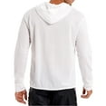 thumbnail image 2 of Zaldita Mens Sun Protection UPF 50+ Hoodie Zip Up Hooded Sweatshirt Jacket Hoody Sunmmer Shirts Top White 4XL, 2 of 7