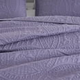 thumbnail image 6 of Chezmoi Collection Austin King Oversized Bedspread Set, 3-Piece Lightweight Microfiber Quilted Coverlet for All Seasons, Dusty Purple, 6 of 9