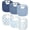 Waves, variant on POIKSHARK 6-Pack Muslin Baby Bibs for Unisex Boys Girls, Cotton Baby Drool Bibs, Drooling and Teething Bibs for Infant
