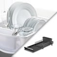 thumbnail image 4 of Advancent Rejilla de drenaje extensible multifuncional para fregadero de cocina, de secado de platos, tres secciones Cocina y Comedor Blanco, 4 of 6