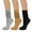 Black Khaki Gray, variant on Knee High Slouchy Scrunch Socks for Women (Set of 3), White