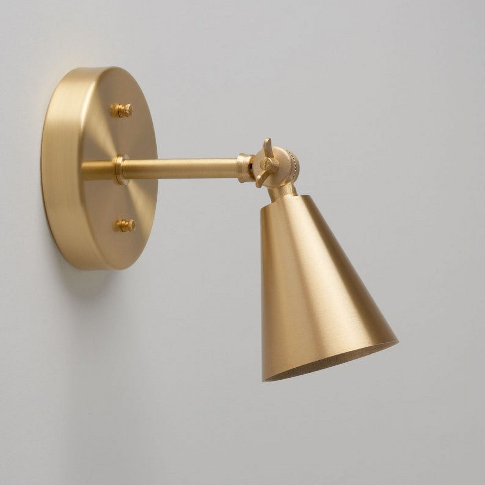 Mid Century Modern Wall Sconce - Adjustable Light - Brass Fixture - Wall Sconce - Vanity Lighting - Reading Light