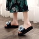 thumbnail image 4 of Zapatilla de playa de vacaciones de fondo suave antideslizante de una palabra antideslizante de nuevo estilo de verano para mujer Wmkox8yii  hj789, 4 of 5