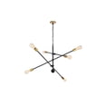 thumbnail image 4 of Indoor Home Decorative Midcentury Modern Axel 6 Lights Black Metal Pendant, 4 of 7