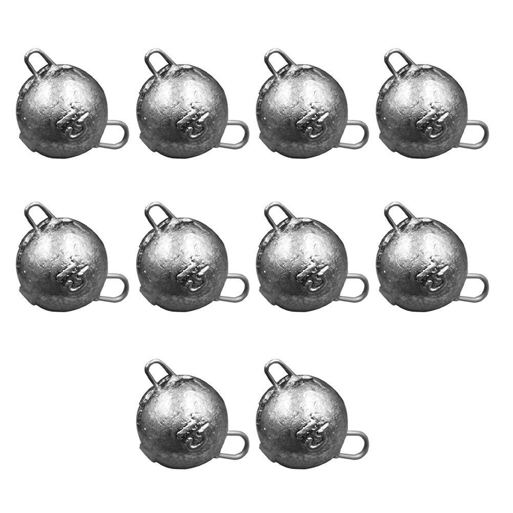 20 Pcs Round Fishing Lead Weights Practical Fishing Sinkers Fishing