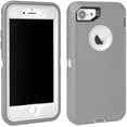 thumbnail image 2 of Entronix Funda Resistente para iPhone 7/8, Triple Capa, Resistente a Golpes y con Protección contra Caídas, Color Gris, 2 of 6