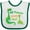White and Green, variant on Inktastic My Mamaw Loves Me Grandson Boys Baby Bib