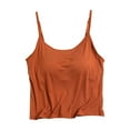 thumbnail image 1 of Timegard Camisoles pour Femmes avec Soutien-Gorge Intégré, Bretelles Ajustables, Haut Court Sans Manches, Confortable et Décontracté, Pyjamas, Camis, 1 of 3