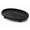 Black Marble, variant on SHUBOZY Modern Oval Decorative Tray – Textured Matte Finish with Raised Legs, 10” x 6.5” x 1.5” Vanity Tray for Bathroom, Coffee Table, Jewelry & Candle Display(White)