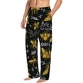 thumbnail image 2 of Fotbe Men'S Hohey Bee Golden Embroideryclassic Pajama Pants With Elastic Waist And Drawstring Pockets，Pajama Pants Mens Lounge Pants Super Soft, 2 of 9
