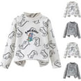 thumbnail image 4 of Atogsazn Kids Boys Fleece Sweatshirt Childrens Dragon Printed Long Sleeve Sweatshirts Pullover Fall Clothes White 4-5 Years, 4 of 4