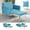 Baby Blue, variant on ACMEASE Accent Single Recliner Velvet with Adjustable Armrests and Backrest, Red Chair