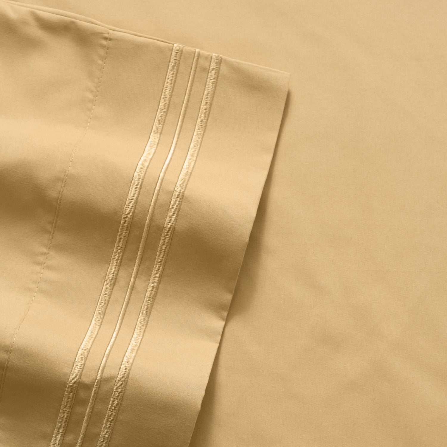Sweet Home Collection 1800 Series Bed Sheets - Extra Soft Microfiber Deep Pocket Sheet Set - Camel, Twin XL