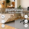 thumbnail image 2 of Cozy Den 23.8" x 23.8" Non Slip Rug Gripper Pads | Felt & Rubber| for Area Rugs & Tile Floors to Keep Your Rugs Safe and in Place | 10 Pcs - Nevada Gray, 2 of 7