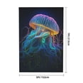 thumbnail image 4 of 5x7ft Photography Backdrop Photo Studio Background with 4-inch Rod Pocket, Soft Screen, Glowing Neon Jellyfish Rainbow, 4 of 8